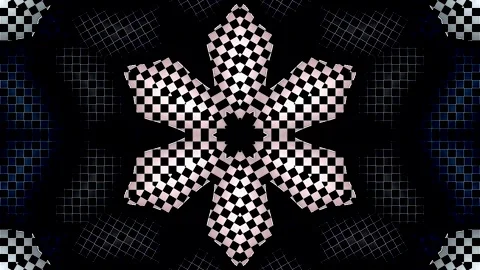 Abstract Kaleidoscope pattern with full colors. Magic mandala. 4k Video stock 327395430