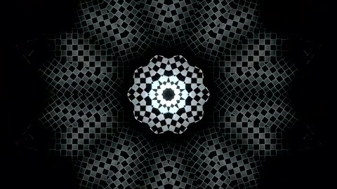 Abstract Kaleidoscope pattern with full colors. Magic mandala. 4k Stock Footage 327395436
