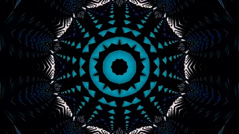 Abstract Kaleidoscope pattern with full colors. Magic mandala. 4k Stock Footage 327395906