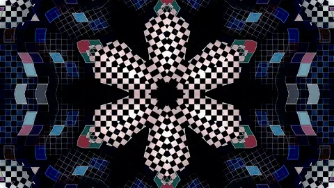 Abstract Kaleidoscope pattern with full colors. Magic mandala. 4k Stock Footage 327396348