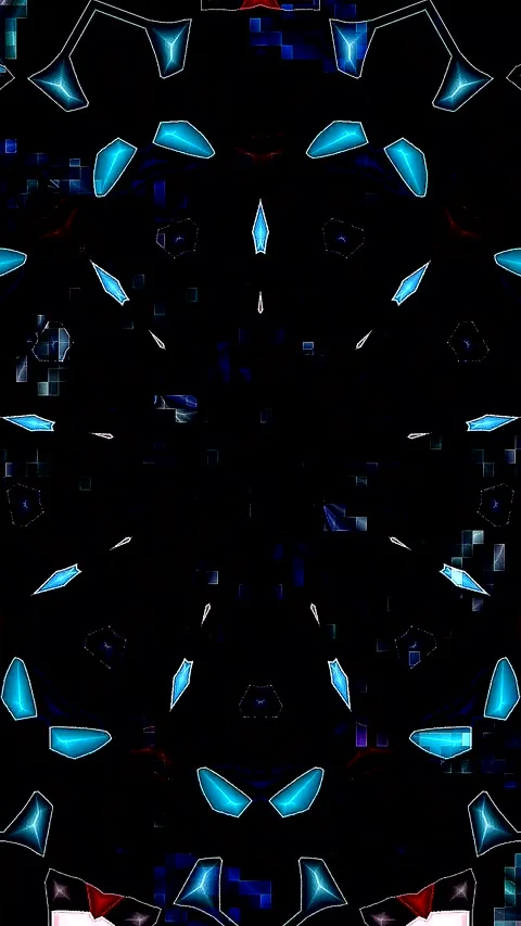 Abstract Kaleidoscope pattern with full colors. Magic mandala. 4k Stock Footage 327803495