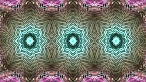Abstract  Kaleidoscope Pattern with Geometric Designs Stock Footage 289112022