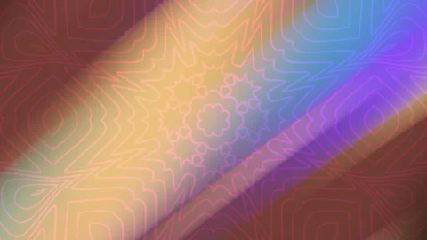 Abstract kaleidoscope pattern with geometric shapes. Видео 334299397