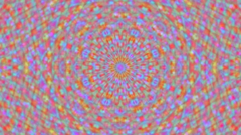 Abstract kaleidoscope pattern, psychedelic background, colorful art Stock Footage 331371138
