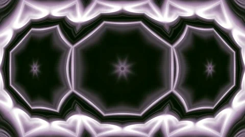 Abstract Kaleidoscope Pattern in Purple and Black Stock Footage 289134547