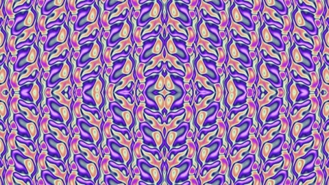 Abstract Kaleidoscope Pattern in Purple and Peach Stock Footage 331726983