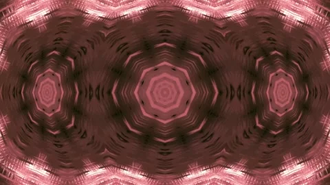 Abstract Kaleidoscope Pattern in Red Video stock 289131473