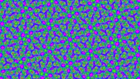 Abstract kaleidoscope pattern of vibrant dots and repetitive geometric shapes Stock Footage 339501540