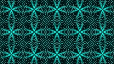 Abstract kaleidoscope pattern.4k mandala animation on screen. Stock Footage 332584124