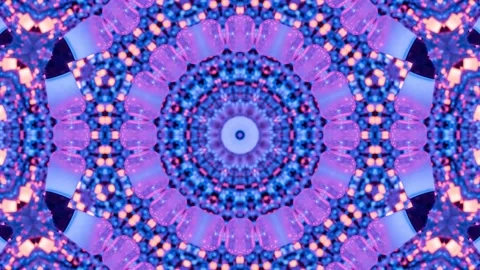 Abstract Kaleidoscope Patterns. 4K Motion Graphics Background. Stock Footage 142421715
