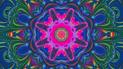 Abstract Kaleidoscope Patterns. 4K Motion Graphics Background. Stock Footage 142422089