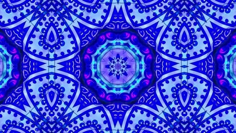 Abstract Kaleidoscope Patterns. 4K Motion Graphics Background. Stock Footage 142422440
