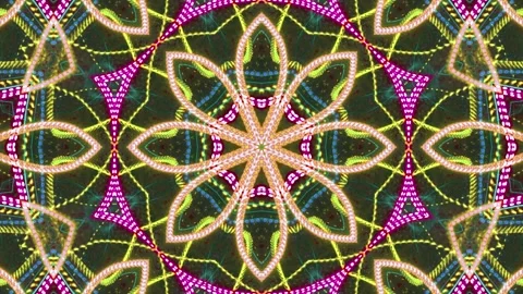 Abstract Kaleidoscope Patterns. 4K Motion Graphics Background. Stock Footage 143763311