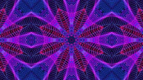Abstract Kaleidoscope Patterns. 4K Motion Graphics Background. Stock Footage 143764949