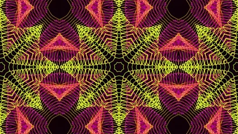 Abstract Kaleidoscope Patterns. 4K Motion Graphics Background. Stock Footage 143766270