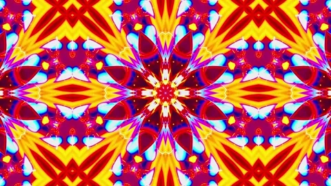 Abstract Kaleidoscope Patterns. 4K Motion Graphics Background. Stock Footage 143766852