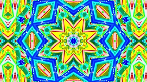 Abstract Kaleidoscope Patterns. 4K Motion Graphics Background. Stock Footage 143767027