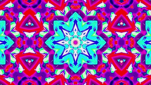 Abstract Kaleidoscope Patterns. 4K Motion Graphics Background. Stock Footage 143768946