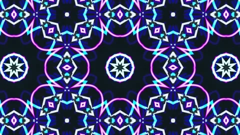 Abstract Kaleidoscope Patterns. 4K Motion Graphics Background. Stock Footage 143961673