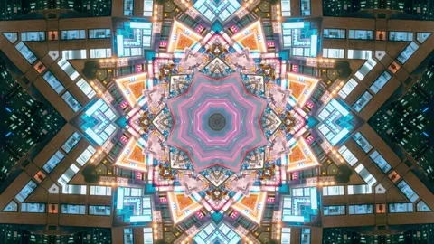 Abstract Kaleidoscope Pull Color Harmony Видео 325154113