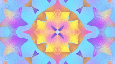 Abstract kaleidoscope seamless looping multicolor animation. Vj loops. 4K Stock Footage 253749239