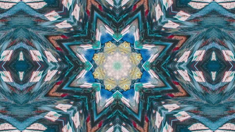 Abstract kaleidoscope seamless pattern background 스톡 동영상 141060140