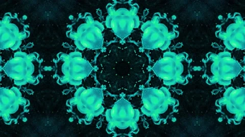 Abstract Kaleidoscope Sequence Patterns. 4K Animation Background. Stock Footage 143962117