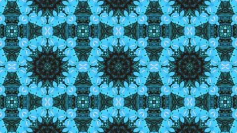 Abstract Kaleidoscope Sequence Patterns. 4K Animation Background. Stock Footage 143988722