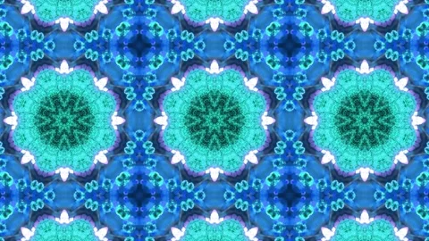 Abstract Kaleidoscope Sequence Patterns. 4K Animation Background. Stock Footage 143989249