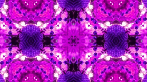 Abstract Kaleidoscope Sequence Patterns. 4K Animation Background. Stock Footage 143989365