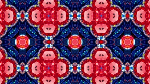Abstract Kaleidoscope Sequence Patterns. 4K Animation Background. Stock Footage 143989819