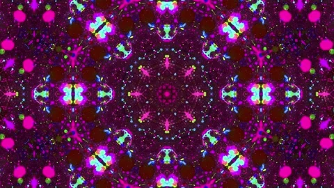 Abstract Kaleidoscope Sequence Patterns. 4K Animation Background. Stock Footage 143990721