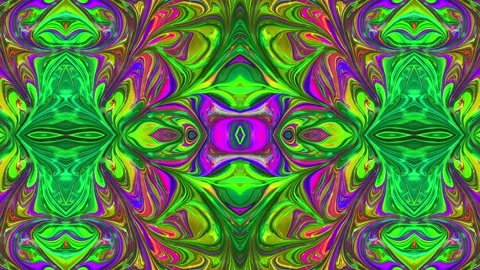 Abstract Kaleidoscope Sequence Patterns. 4K Animation Background. Stock Footage 143991363
