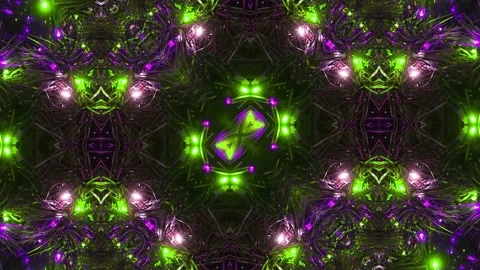 Abstract Kaleidoscope Sequence Patterns. 4K Animation Background. Stock Footage 143991876