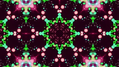 Abstract Kaleidoscope Sequence Patterns. 4K Animation Background. Stock Footage 143992371