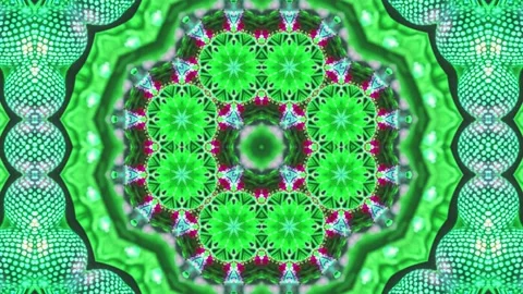 Abstract Kaleidoscope Sequence Patterns. 4K Animation Background. Stock Footage 143994612
