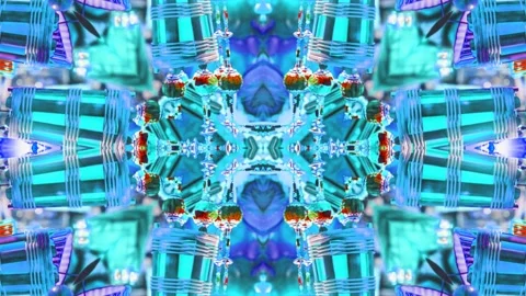 Abstract Kaleidoscope Sequence Patterns. 4K Animation Background. Stock Footage 143994949