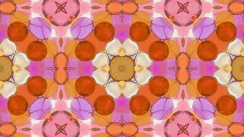 Abstract Kaleidoscope Sequence Patterns. 4K Animation Background. Stock Footage 143995152