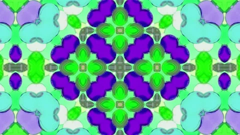 Abstract Kaleidoscope Sequence Patterns. 4K Animation Background. Stock Footage 143995160