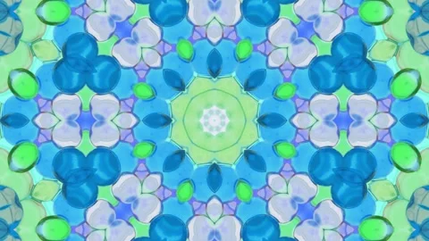 Abstract Kaleidoscope Sequence Patterns. 4K Animation Background. Stock Footage 143995161