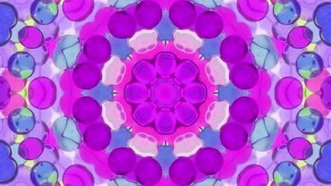 Abstract Kaleidoscope Sequence Patterns. 4K Animation Background. Stock Footage 143995549
