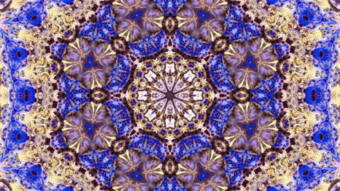 Abstract Kaleidoscope Sequence Patterns. 4K Animation Background. Stock Footage 143996103