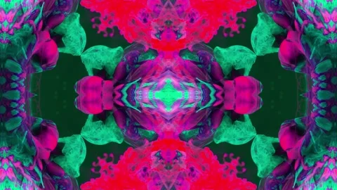 Abstract Kaleidoscope Sequence Patterns. 4K Animation Background. Stock Footage 143998947