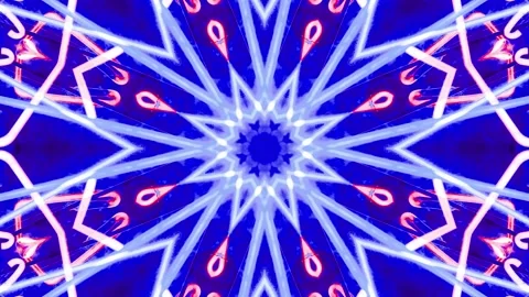 Abstract Kaleidoscope Sequence Patterns. 4K Animation Background. Stock Footage 144650312