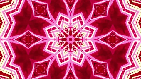 Abstract Kaleidoscope Sequence Patterns. 4K Animation Background. Stock Footage 144650774