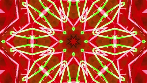 Abstract Kaleidoscope Sequence Patterns. 4K Animation Background. Stock Footage 144650775