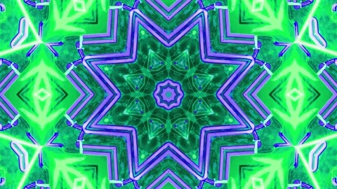 Abstract Kaleidoscope Sequence Patterns. 4K Animation Background. Stock Footage 144651479