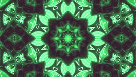 Abstract Kaleidoscope Sequence Patterns. 4K Animation Background. Stock Footage 144651487