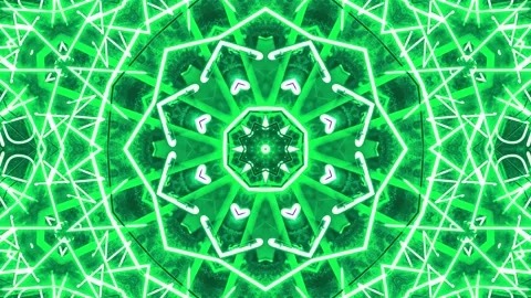 Abstract Kaleidoscope Sequence Patterns. 4K Animation Background. Stock Footage 144651659