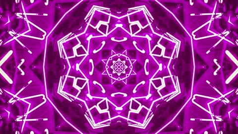 Abstract Kaleidoscope Sequence Patterns. 4K Animation Background. Stock Footage 144651662